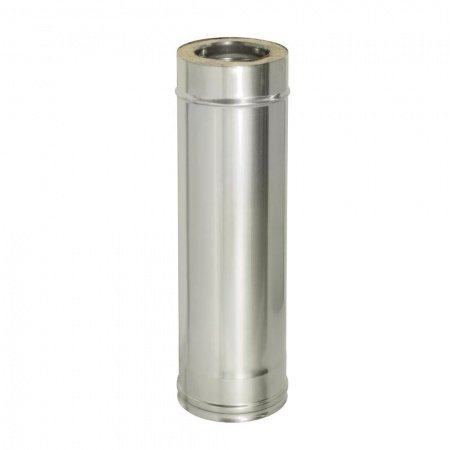 Сэндвич-труба 1,0м, ф 130х200, AISI 439/439, 1,0мм/0,5мм, (К)												