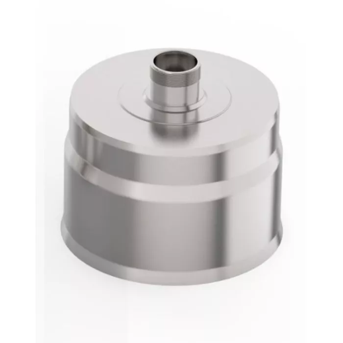 Заглушка с к/от, ф 100, AISI 430/0,5мм, Н, штуцер 3/4"												