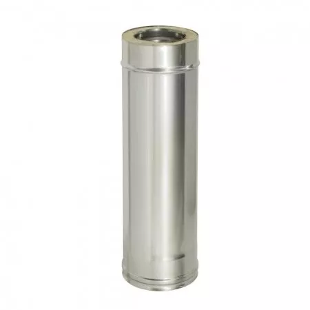 Сэндвич-труба 1,0м, ф 130х200, AISI 439/Оц, 1,0мм/0,5мм, (К)
